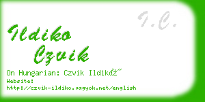 ildiko czvik business card